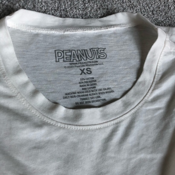 white Charlie Brown shirt with rainbow! - Picture 2 of 2